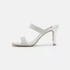 DKNY BARIA DOUBLE BAND - Heeled Mules - Silver -Bag Haven Store 00c5b891382d4233b6570e937545a7a5