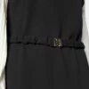 DKNY COMBO SLEEVE FIT AND FLARE - Day Dress - Black/ivory -Bag Haven Store 01a552206dc84d3f927fc6792cfdcaf6
