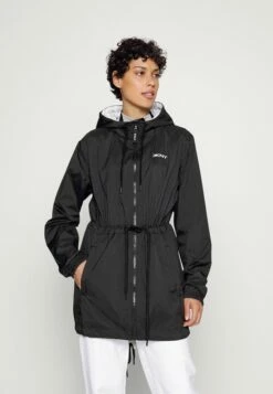 DKNY REVERSIBLE HOODED WINDBREAKER LOGO - Training Jacket - Black