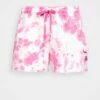 DKNY PULL ON TIE DYE CARGO POCKET - Shorts - White/hyper Pink -Bag Haven Store 0504122b8896444d8c0d2098cb1a1fca