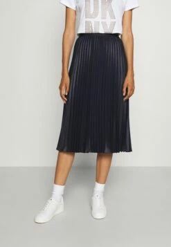 DKNY MIDI PLEATEDSKIRT - Pleated Skirt - Spring Indigo