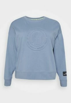 DKNY EMBOSSED MEDALLION CREWNECK - Sweatshirt - Country Blue
