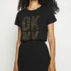 DKNY FOUNDATION PULL ON PLEATED - A-line Skirt - Black -Bag Haven Store 077821abec9c453d9d15a531e5499858