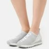 DKNY JAY - Slip-ons - Silver/white -Bag Haven Store 0a153200f3c9431e84d801da3e9b0992
