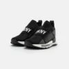 DKNY NOSOTRAS - Slip-ons - Black/white -Bag Haven Store 0a54895f45fd46eab484fb123cd407f6