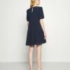DKNY PUFF SLEEVE TIERED TRAPEZE - Day Dress - Spring Navy 10 DKNY PUFF SLEEVE TIERED TRAPEZE - Day Dress - Spring Navy -Bag Haven Store 0b1edff820a74303ab75f339508cf3d7