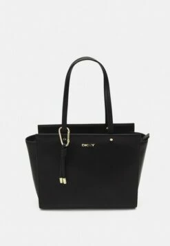 DKNY MACKENZIE TOTE - Handbag - Black/gold