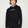 DKNY DEBOSSED SNAKE LOGO HOODIE - Hoodie - Black/silver -Bag Haven Store 0dce21eddb0a4aaebb6c1ac14830fd20