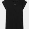 DKNY HOODED DRESS - Jersey Dress - Black -Bag Haven Store 0e93d4b5bb7d43dd8cc9a33413e401d0