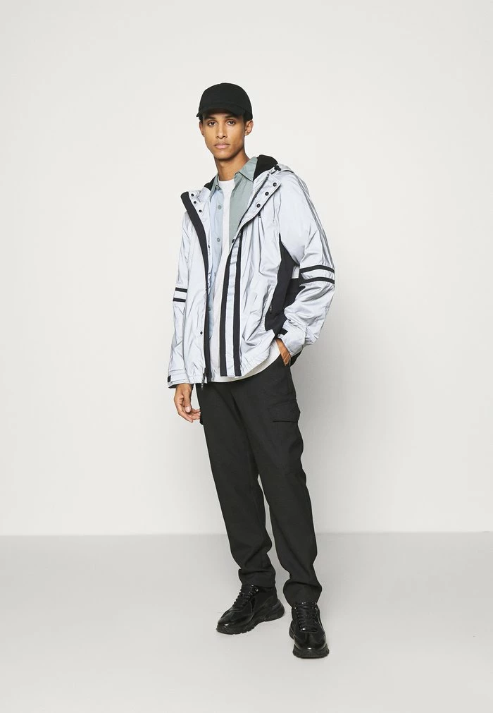 DKNY TOUCH RETRO HOODY - Light Jacket - Silver 4 DKNY TOUCH RETRO HOODY - Light Jacket - Silver - Image 2