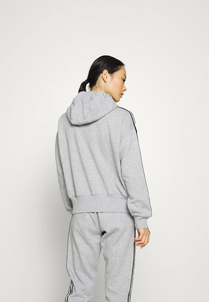 DKNY LOGO TAPE CROPPED HOODIE - Hoodie - Pearl Grey Heather 5 DKNY LOGO TAPE CROPPED HOODIE - Hoodie - Pearl Grey Heather - Image 3