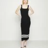 DKNY MIDI DRESS - Jumper Dress - Black/white -Bag Haven Store 11ccc7ebef584683853a1d3173b72d62