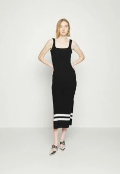 DKNY MIDI DRESS - Jumper Dress - Black/white