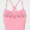 DKNY SEAMLESS STRAPPY CROP REMOVEABLE CUPS - Top - Bubblegum -Bag Haven Store 15204ad0ea4743f2a1f8d29cc447c4c0