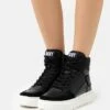 DKNY MAYZI LACE UP - High-top Trainers - Black -Bag Haven Store 15aaa0d82698475ba74b149a7f513a5a