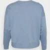 DKNY EMBOSSED MEDALLION CREWNECK - Sweatshirt - Country Blue -Bag Haven Store 15ae96081b474f3295588e314775fbbe