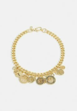 DKNY MULTI CHARM COLLAR - Necklace - Gold-coloured
