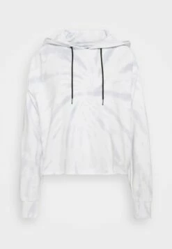 DKNY SPIRAL TIE DYE LOGO CROPPED HOODIE - Hoodie - Pale Blue