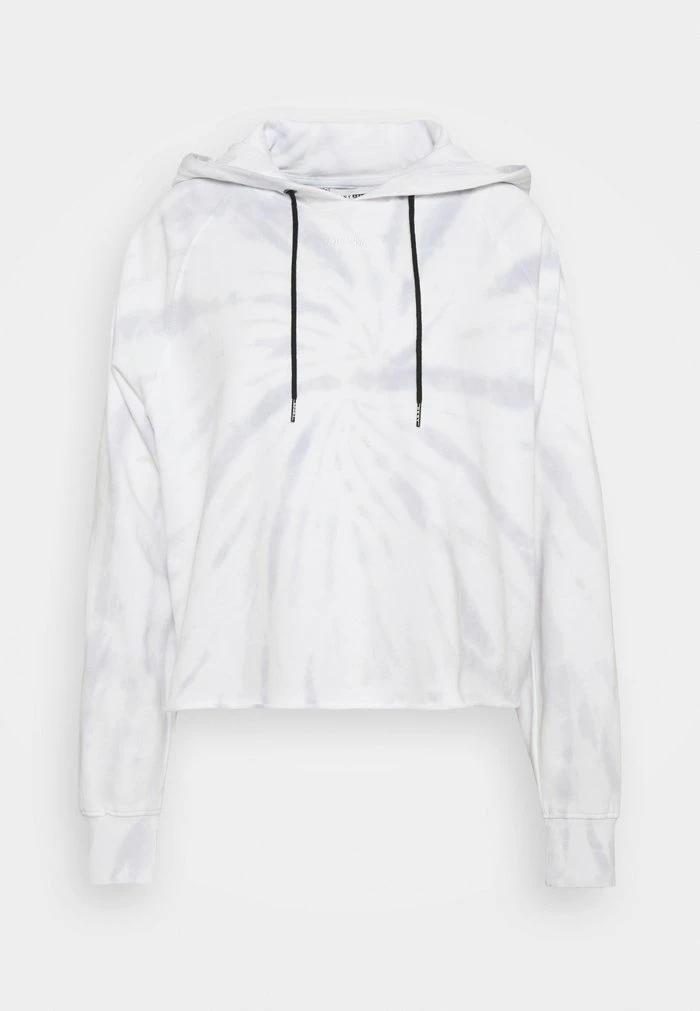 DKNY SPIRAL TIE DYE LOGO CROPPED HOODIE - Hoodie - Pale Blue 3 DKNY SPIRAL TIE DYE LOGO CROPPED HOODIE - Hoodie - Pale Blue