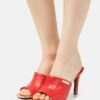 DKNY BRONX MULE - Heeled Mules - Red -Bag Haven Store 18e4d778ec7949d29f71586dc0dffa19
