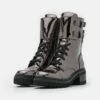 DKNY BART COMBAT BOOT BUCKLE - Lace-up Ankle Boots - Gunmetal -Bag Haven Store 18eae68c097045d8a0a2255aeac4d028