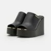 DKNY PEN WEDGE MULE - Heeled Mules - Black 9 DKNY PEN WEDGE MULE - Heeled Mules - Black -Bag Haven Store 1b9c4c1fb6cf462a8b220145a3af60d0