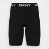 DKNY SOLID BIKE SHORT LOGO WAISTBAND - Leggings - Black -Bag Haven Store 1bb0e8e6a3ed499084194625cd605eab