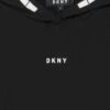 DKNY HOODED DRESS - Jersey Dress - Black -Bag Haven Store 1d47eed9eef54c15a8a8d92f3c1e19a2