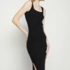 DKNY MIDI DRESS - Jumper Dress - Black/white -Bag Haven Store 1dac12380a1c40898d3eb209f9680bf7