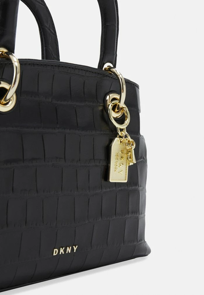 DKNY TONNY SATCHEL - Handbag - Black/gold 5 DKNY TONNY SATCHEL - Handbag - Black/gold - Image 3