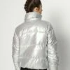 DKNY HIGH SHINE BOXY PUFFER REMOVABLE HOOD - Winter Jacket - Silver -Bag Haven Store 1ecaf6c83eb240b786c15bf53505fdd7