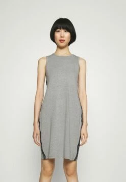 DKNY SIDE TAPED FORM FITTED SHEATH - Jersey Dress - Heather Grey