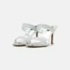 DKNY BARIA DOUBLE BAND - Heeled Mules - Silver -Bag Haven Store 208b8af4d6fd47fa95aaac73aedd6826