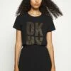 DKNY STACKED GROMMET LOGO - Print T-shirt - Black 11 DKNY STACKED GROMMET LOGO - Print T-shirt - Black -Bag Haven Store 24e236a9ac3a40038801310f5349720a