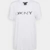 DKNY BOX LOGO - Print T-shirt - White/metallic Silver 2 DKNY BOX LOGO - Print T-shirt - White/metallic Silver -Bag Haven Store 2807feabe8d844baa3c1af270fd01967