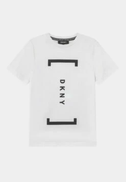 DKNY SHORT SLEEVES TEE UNISEX - Print T-shirt - White