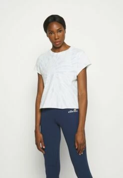 DKNY SPIRAL TIE DYE SHORT SLEEVE BOXY TEE - Print T-shirt - Pale Blue