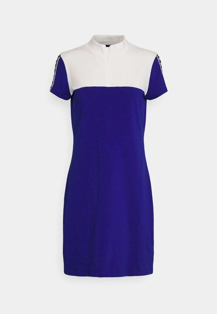 DKNY LOGO MOCKNECK ZIP DRESS - Jersey Dress - Ivory/marine/black 7 DKNY LOGO MOCKNECK ZIP DRESS - Jersey Dress - Ivory/marine/black - Image 5