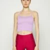 DKNY SEAMLESS STRAPPY CROP REMOVEABLE CUPS - Top - Wild Violet -Bag Haven Store 311c9b5b312f4250919a44a998f21de9