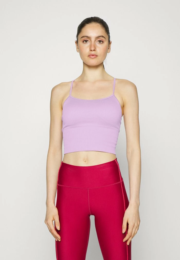 DKNY SEAMLESS STRAPPY CROP REMOVEABLE CUPS - Top - Wild Violet 3 DKNY SEAMLESS STRAPPY CROP REMOVEABLE CUPS - Top - Wild Violet
