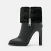 DKNY SONYA SIDE ZIP BOOTIE - Classic Ankle Boots - Black -Bag Haven Store 31b2ad0428bd4d53a7a408e4ddefc584