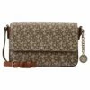 DKNY BRYANT - MD FLAP CROSSBODY - Across Body Bag - Chino / Caramel -Bag Haven Store 327ea4137d994bdebcb735608b81ed1b