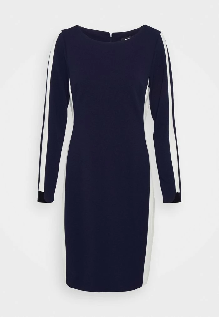 DKNY COLORBLOCK SHEATH - Shift Dress - Spring Navy/ivory 3 DKNY COLORBLOCK SHEATH - Shift Dress - Spring Navy/ivory