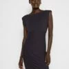 DKNY CAP SLEEVE SHEATH - Jersey Dress - Spring Navy -Bag Haven Store 35c51073ae334899a500656fb5100477