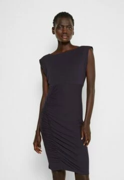 DKNY CAP SLEEVE SHEATH - Jersey Dress - Spring Navy