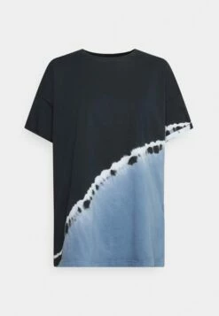 DKNY PLACED TIE DYE OVERSIZED LEGGING TEE - Print T-shirt - Country Blue