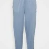 DKNY EMBOSSED LOGO HIGH WAIST RELAXED - Tracksuit Bottoms - Country Blue -Bag Haven Store 378cf7c3e56641a09d9e270d81c0ffcb