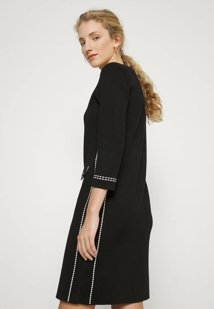 DKNY ELBOW SLEEVE SHEATH - Jumper Dress - Black/ivory 8 DKNY ELBOW SLEEVE SHEATH - Jumper Dress - Black/ivory - Image 6