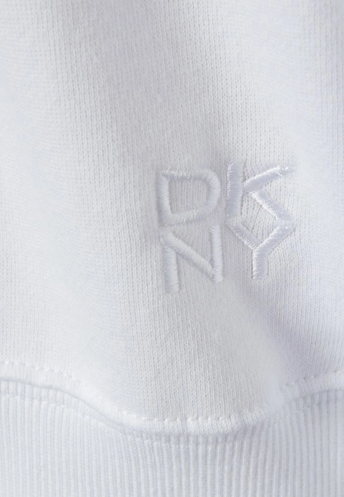 DKNY CUT OUT CROPPED HOODIE - Sweatshirt - White 5 DKNY CUT OUT CROPPED HOODIE - Sweatshirt - White - Image 3