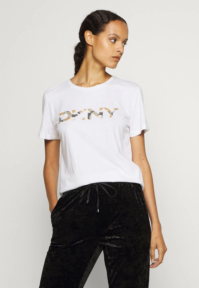 DKNY Print T-shirt - White/ivory/multi 6 DKNY Print T-shirt - White/ivory/multi - Image 4